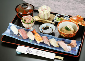 二反田　寿司定食
